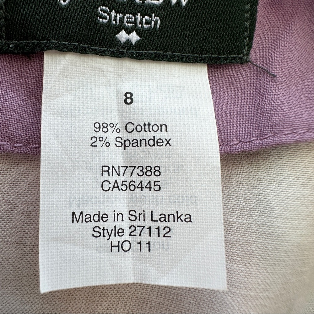 J. Crew mini skirt in a stretch cotton blend, unlined, watercolour print - Picture 8 of 9